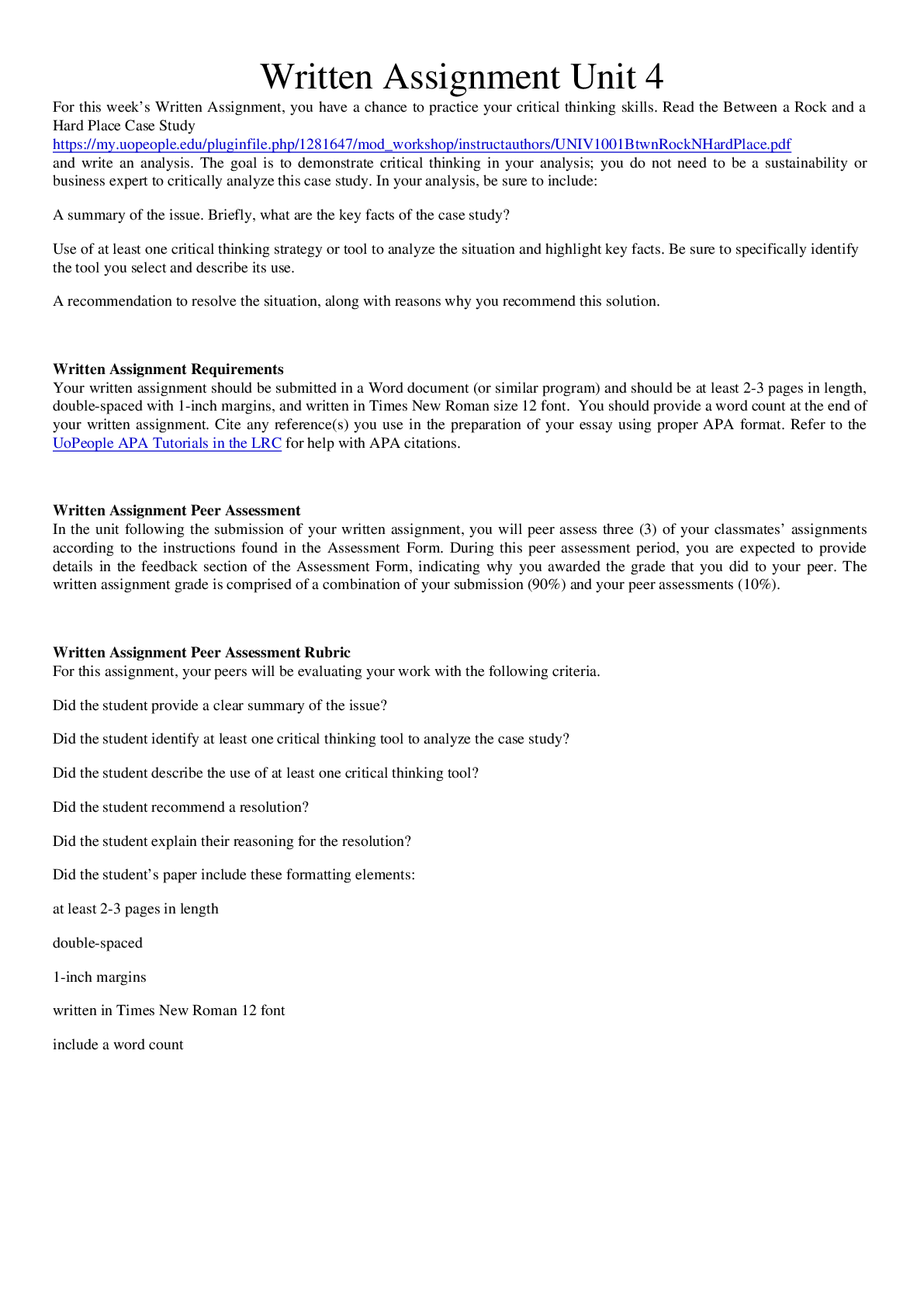 Preview image for University of the People UNIV1001 Online Education Strategies - Written Assignment Unit 4